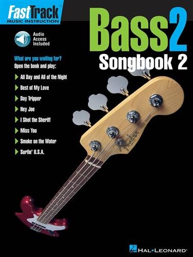 Fast Track Bass 2 Songbook 2 Bgtr Bk/Cd: Songbook, CD für Bass-Gitarre (Fast Track (Hal Leonard))