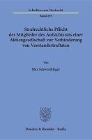Strafrechtliche Pflicht der Mitglieder des Aufsichtsrats...