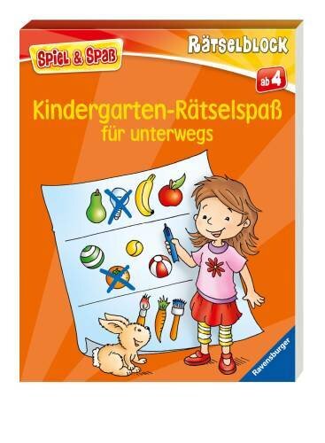 Kindergarten-Rätselspaß für unterwegs (Spiel & Spaß - Rätselblock)