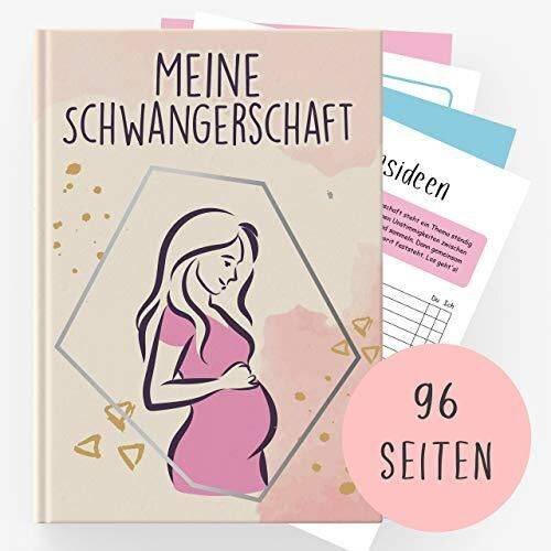 Schwangerschaftstagebuch - Tagebuch für die Schwangerschaft zum selber eintragen I Geschenk für Schwangere - Blond