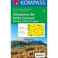 Altopiano dei Sette Comuni: Bassano e Monte Grappa. Carta...