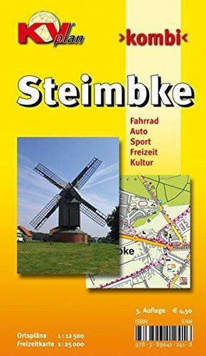 Steimbke: 1:12.500 Samtgemeindeplan mit Freizeitkarte 1:25.000 inkl. aller Radrouten bis Nienburg: Fahrrad, Auto, Sport, Freizeit, Kultur (KVplan Mittelweser-Region)