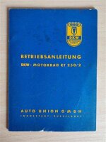 Betriebsanleitung / Handbuch DKW RT 250/2 Stand juni 1955