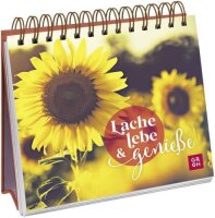 Lache, lebe & genieße: Der Mini-Aufsteller mit...