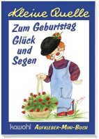 Zum Geburtstag Glück und Segen: Aufkleber-Mini-Buch