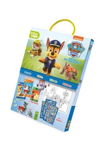 Paw Patrol Spaß-Set: Set mit Malbuch, Bastelbuch, Rätselbuch und Stickern