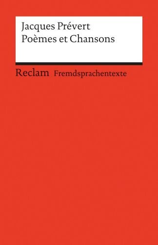 Poèmes et Chansons: (Fremdsprachentexte)