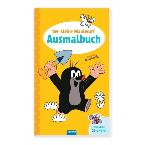Trötsch Der kleine Maulwurf Ausmalbuch mit Stickern: Malbuch Beschäftigungsbuch Ausmalbuch