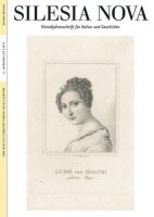 Silesia Nova. Zeitschrift für Kultur und Geschichte...