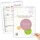 TOBJA Paarkalender 2026 - Dots Design Bunt Kalender 2026 3 Spalten, 30 x 21 cm | Planer für zwei 2026 inkl. Ferien & Feiertage | Kalender für zwei