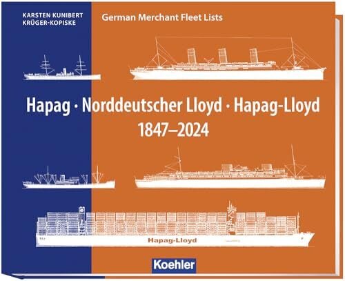 Schiffszeichnungen Hapag - Norddeutscher Lloyd - Hapag Lloyd 1847-2024