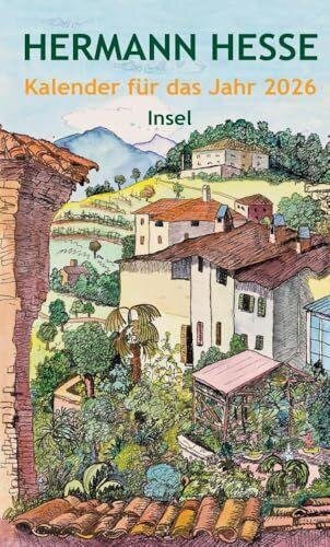 Hermann Hesse Kalender für das Jahr 2026: Wochenkalender, Flexcover, Lesebändchen, 10,5 × 17 cm | Terminkalender mit 15 Aquarellen des Dichters