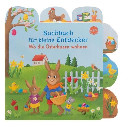 Suchbuch für kleine Entdecker. Wo die Osterhasen wohnen: Erster Suchspaß und Bildwörterbuch ab 18 Monaten. Ostern. Selbstständige Beschäftigung. Kleinkind. Geschenk