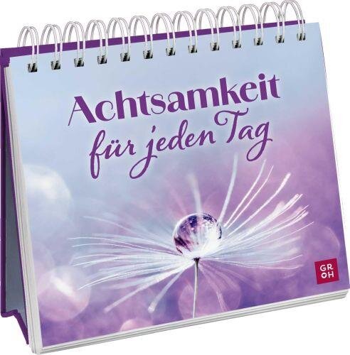 Achtsamkeit für jeden Tag: Aufsteller mit Naturfotos, inspirierenden Zitaten und wohltuenden Achtsamkeitsübungen.