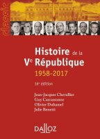 Histoire de la Ve République. 16e éd. -...