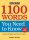 1100 Words You Need to Know